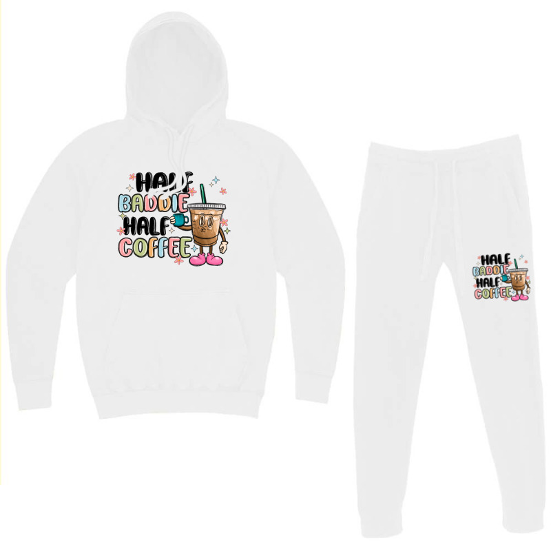 Half Baddie Half Coffee Hoodie & Jogger Set | Artistshot