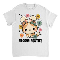 Bloom Bestie Cat Classic T-shirt | Artistshot