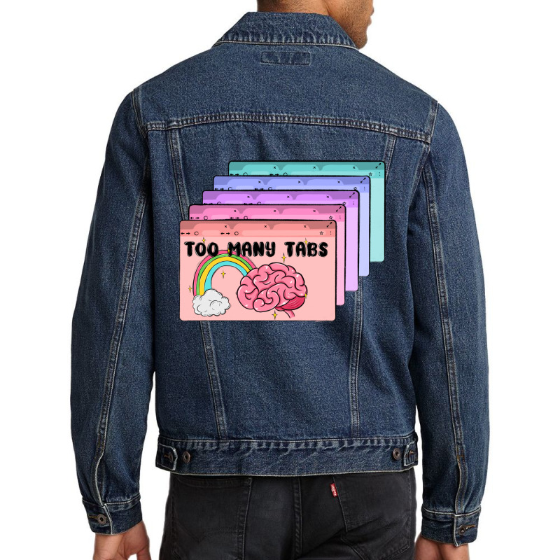 Too Many Tabs Men Denim Jacket | Artistshot