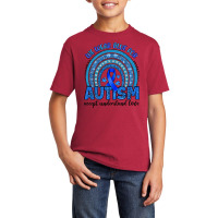 We Wear Blue For Autism Accept Understand Love Basic Youth T-shirt | Artistshot