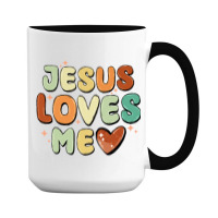 Jesus Loves Me 15 Oz Coffee Mug | Artistshot