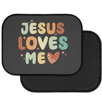 Jesus Loves Me Rear Car Mat | Artistshot