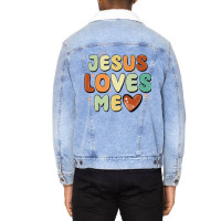 Jesus Loves Me Unisex Sherpa-lined Denim Jacket | Artistshot