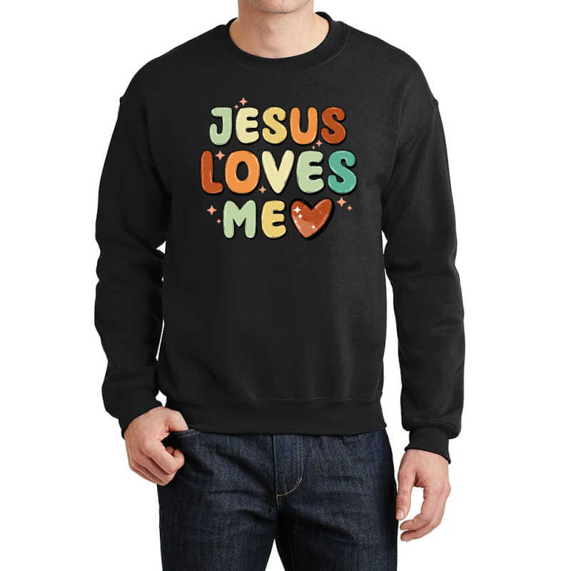 Jesus Loves Me Crewneck Sweatshirt | Artistshot