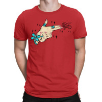 Western Turquoise Gun Hand T-shirt | Artistshot