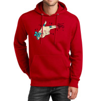 Western Turquoise Gun Hand Unisex Hoodie | Artistshot