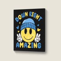 Down Right Amazing Portrait Canvas Print | Artistshot