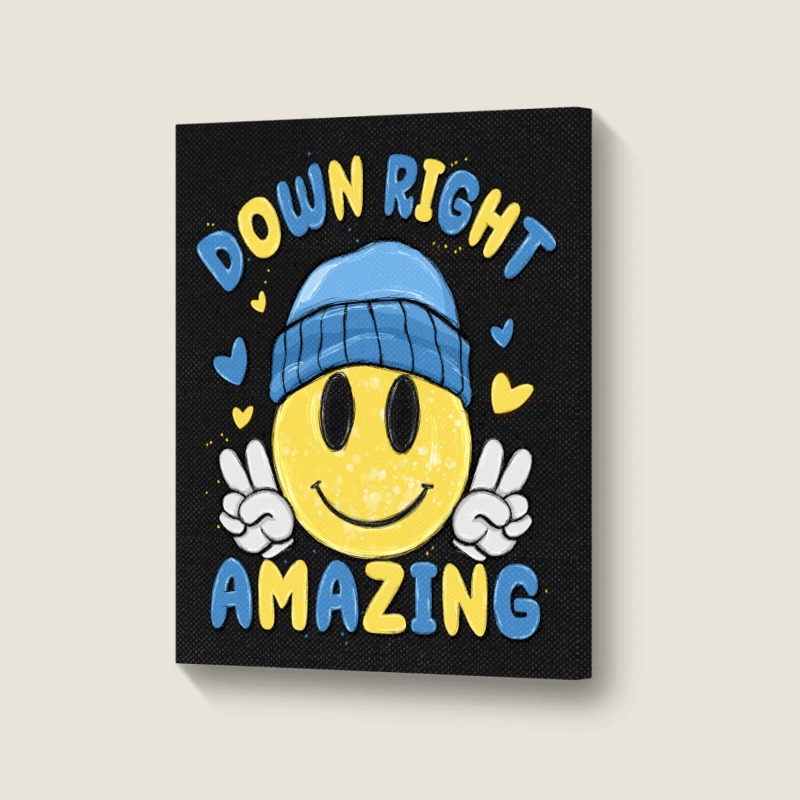 Down Right Amazing Portrait Canvas Print | Artistshot