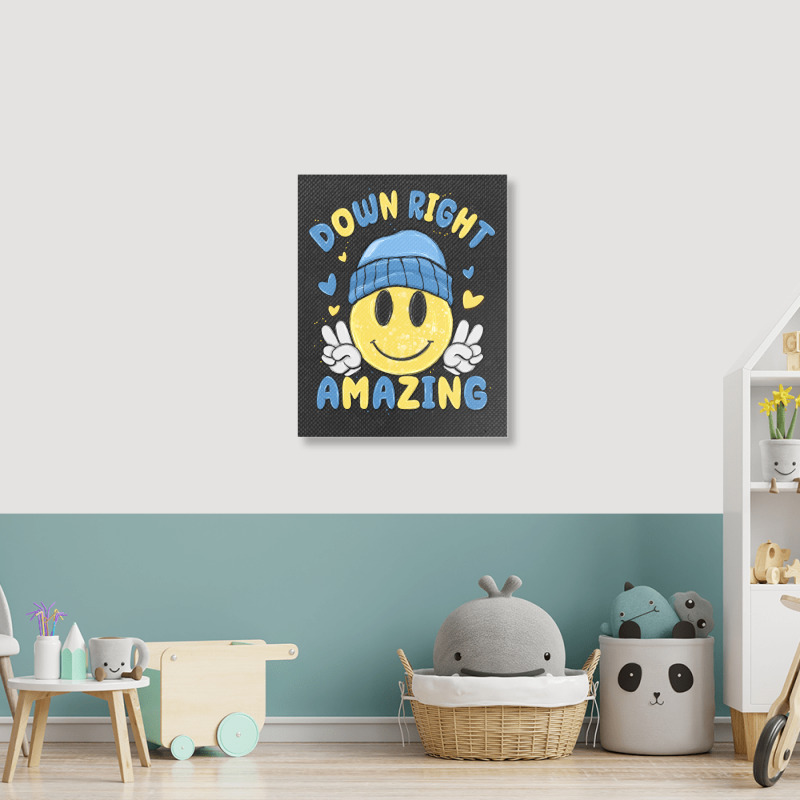 Down Right Amazing Portrait Canvas Print | Artistshot