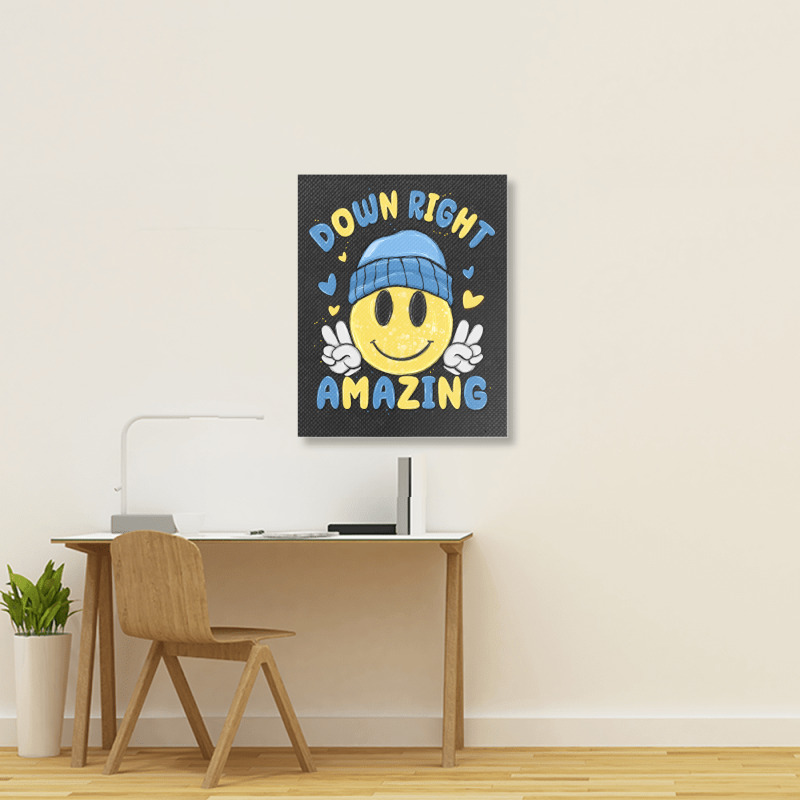 Down Right Amazing Portrait Canvas Print | Artistshot