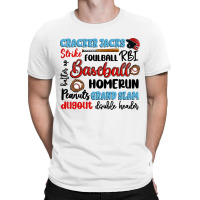 Baseball Typography Words T-shirt | Artistshot