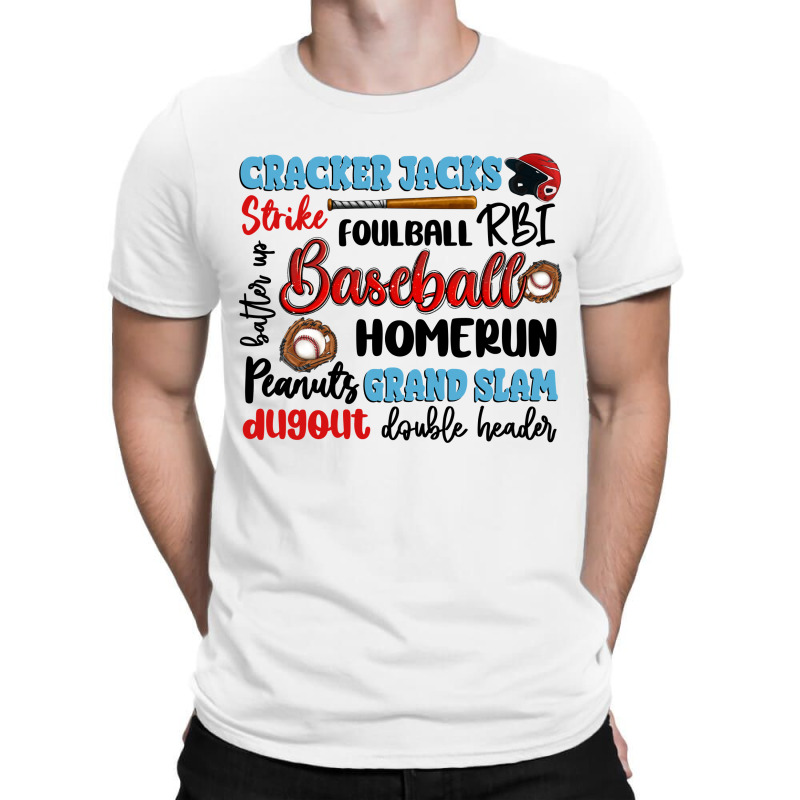 Baseball Typography Words T-shirt | Artistshot