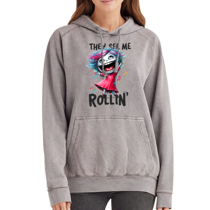 Dancing Queen, They See Me Rollin Vintage Hoodie by TaneaMartese | Artistshot