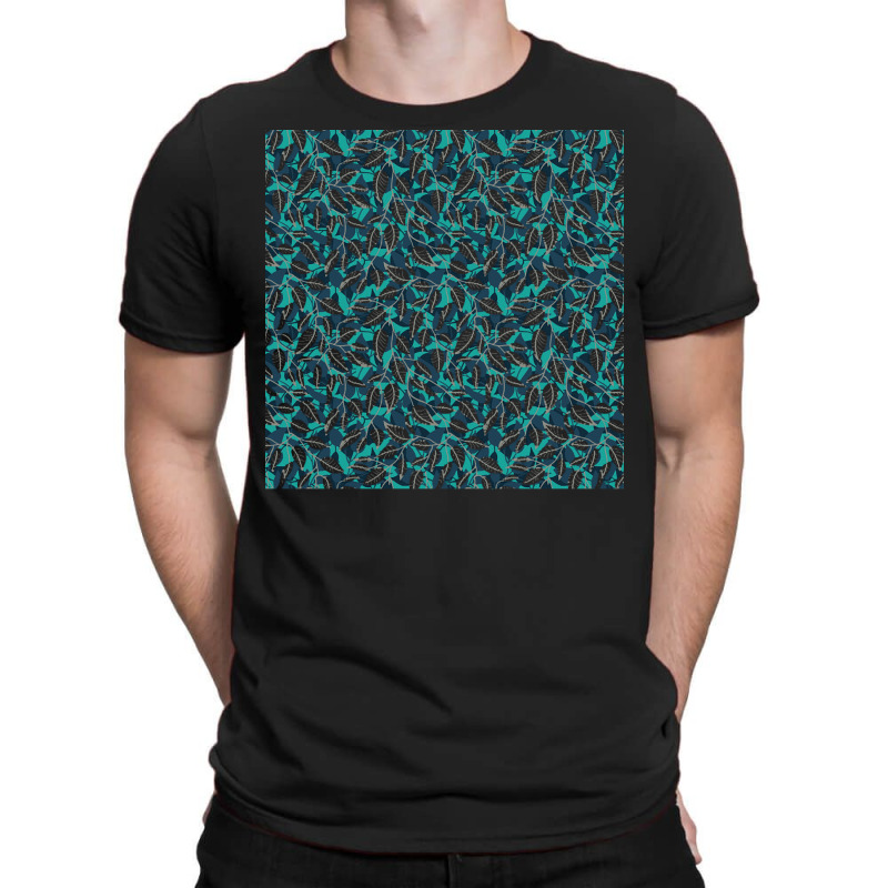 Nature Pattern T  Shirt Minimalist Leaf Line Art Illustration As A Sea T-Shirt by wrohan578 | Artistshot