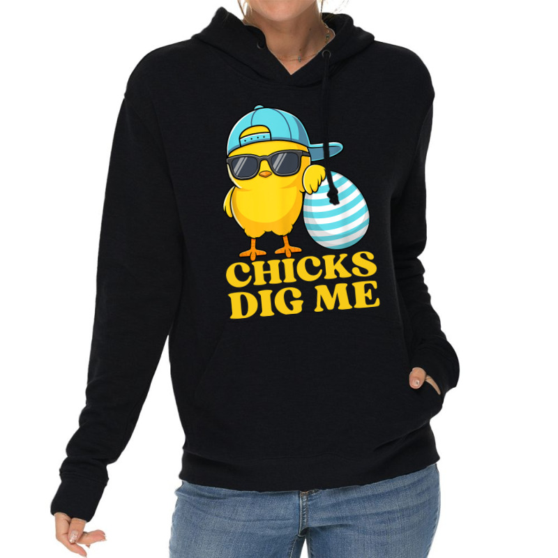 Chicks Dig Me Easter Happy Easter Funny Lightweight Hoodie | Artistshot