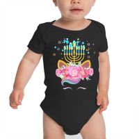 Cute Unicorn Face Hanukkah Gift T  Shirt Unicorn Face Hanukkah Funny H Baby Bodysuit | Artistshot