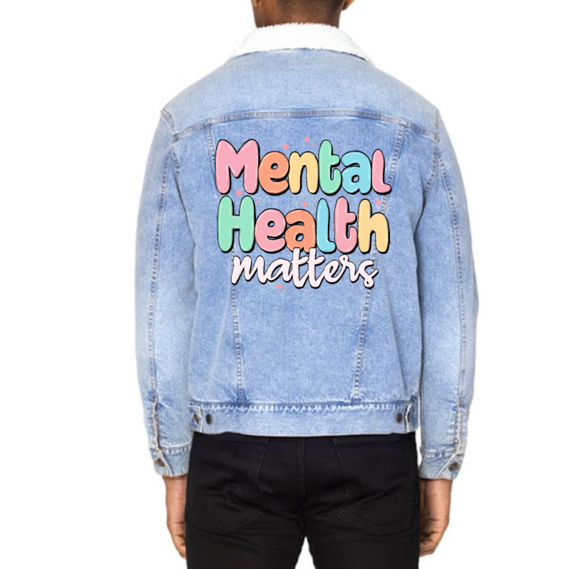 Mental Health Matters Unisex Sherpa-lined Denim Jacket | Artistshot