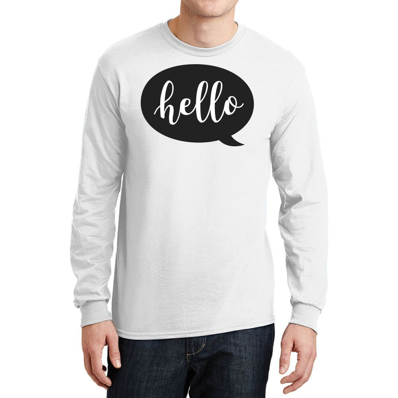 Hello Long Sleeve Shirts | Artistshot