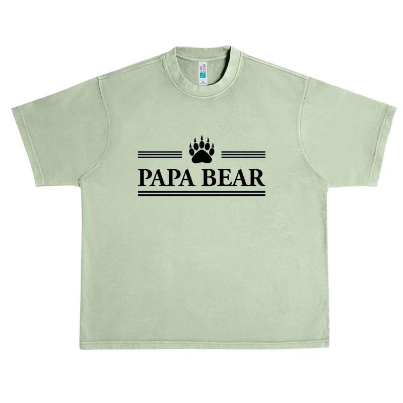 Papa Bear Urban Heavy T-shirt by tshiart | Artistshot