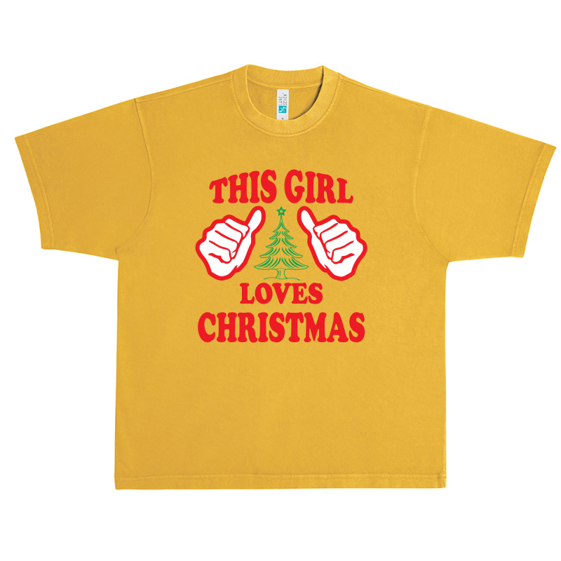 This Girl Loves Christmas Urban Heavy T-shirt by tshiart | Artistshot