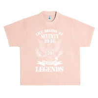 Life Begins At Seventy1946 The Birth Of Legends Urban Heavy T-shirt | Artistshot