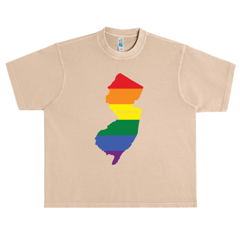 New Jersey Rainbow Flag Urban Heavy T-shirt | Artistshot