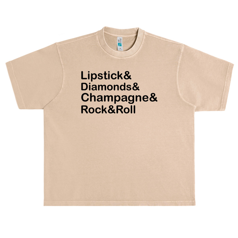 Lipstick Diamond,champagne & Rock & Roll Urban Heavy T-shirt by SabriAcar | Artistshot