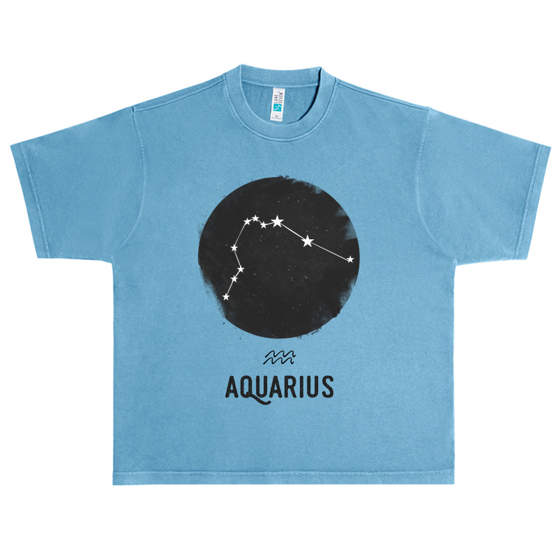 Minimal Aquarius Zodiac Sign Urban Heavy T-shirt | Artistshot