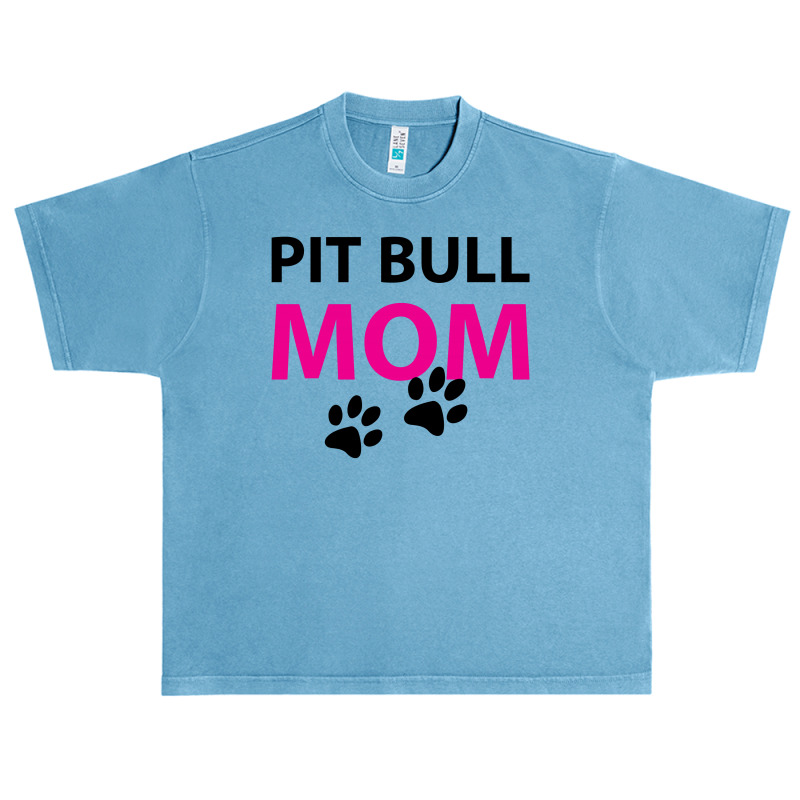 Pit Bull Mom Urban Heavy T-shirt by SabriAcar | Artistshot