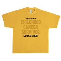 Never Underestimate The Strength Of A Childhood Cancer Warrior Urban Heavy T-shirt | Artistshot