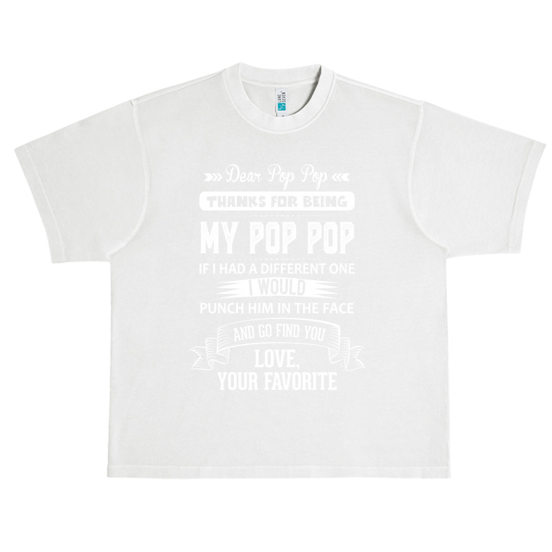 Dear Pop Pop, Love, Your Favorite Urban Heavy T-shirt | Artistshot