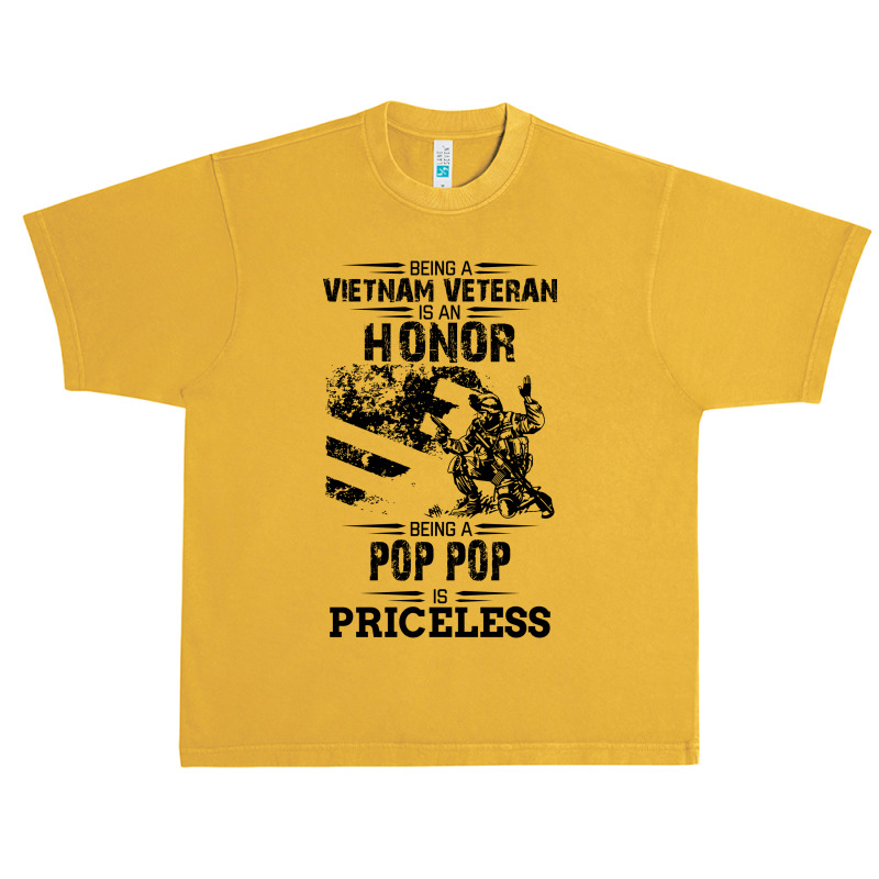 Being A Veteran Is An Honor But A Pop Pop Is Priceless Urban Heavy T-shirt | Artistshot