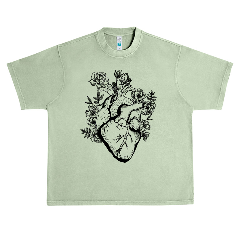 Heart And Flower For Light Urban Heavy T-shirt by autlu2024 | Artistshot