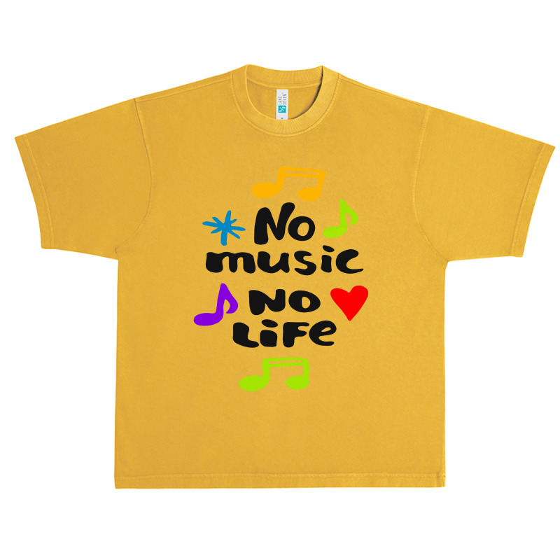 No Music No Life Urban Heavy T-shirt | Artistshot