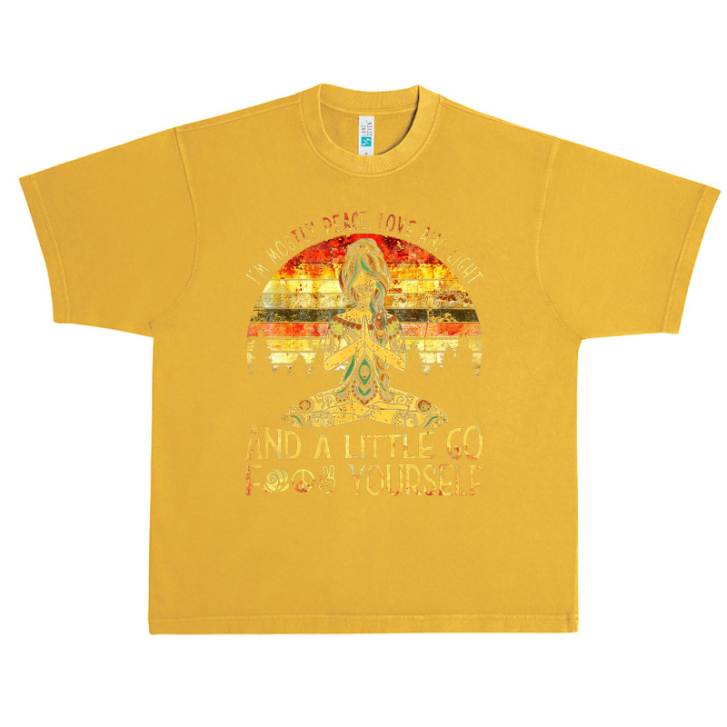 I'm Mostly Peace Love And Light Urban Heavy T-shirt by frizidan | Artistshot