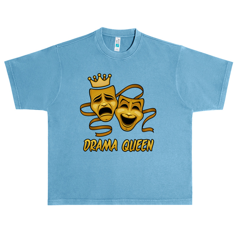 Drama Queen Comedy And Tragedy Gold Theater Masks Urban Heavy T-shirt by fizzgig | Artistshot