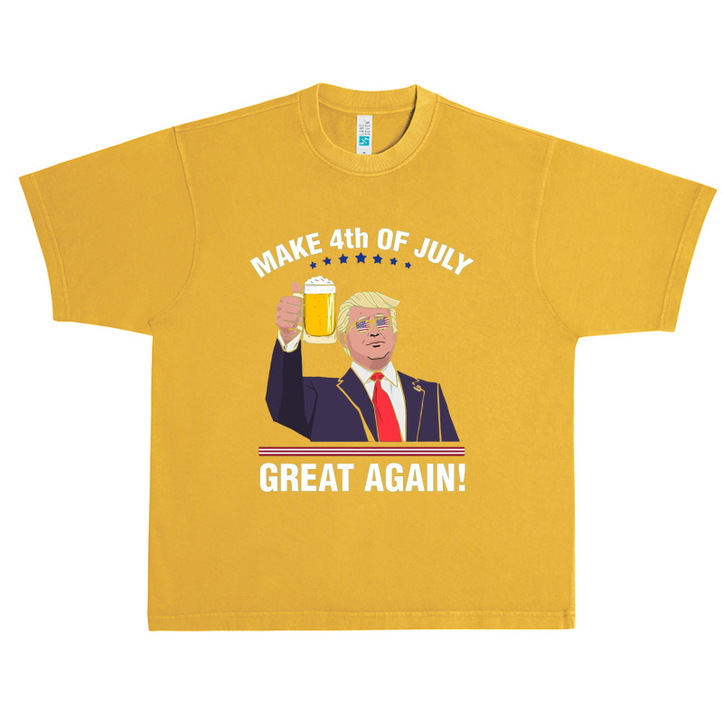 Trump Make 4th Of July Great Again Urban Heavy T-shirt | Artistshot