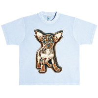 Little Chihuahua In Front Of White Background Urban Heavy T-shirt | Artistshot