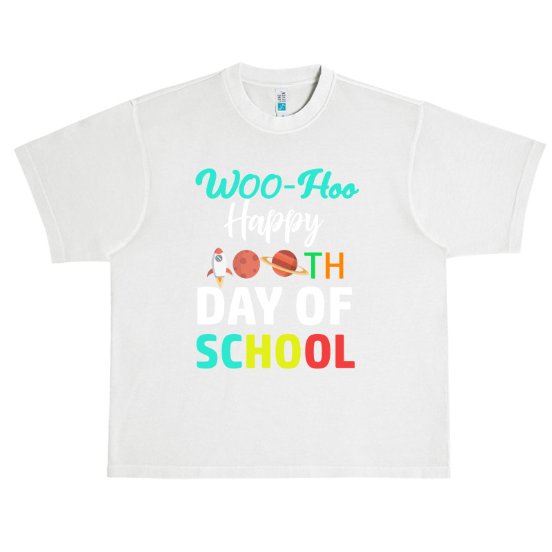 Woo-hoo Happy 100th Day Of School Urban Heavy T-shirt | Artistshot