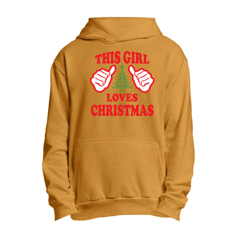 This Girl Loves Christmas Urban Pullover Hoodie by tshiart | Artistshot