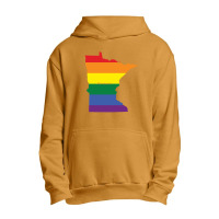 Minnesota Rainbow Flag Urban Pullover Hoodie | Artistshot