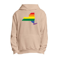 New York Rainbow Flag Urban Pullover Hoodie | Artistshot