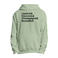 Lipstick Diamond,champagne & Rock & Roll Urban Pullover Hoodie | Artistshot