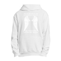 My Husband Is My Guardian Angel Urban Pullover Hoodie | Artistshot