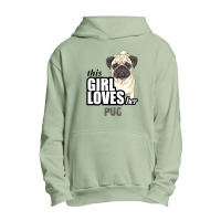 This Girl Loves-her Pug Urban Pullover Hoodie | Artistshot