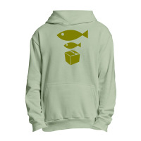 Big Fish Little Fish Cardboard Box Urban Pullover Hoodie | Artistshot