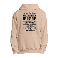 Dear Pop Pop, Love, Your Favorite Urban Pullover Hoodie | Artistshot