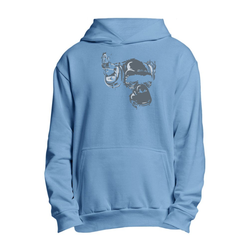 Monkey Dj Love Music Song Hi Fi Urban Pullover Hoodie | Artistshot