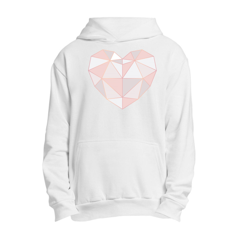 Polygonal Heart Urban Pullover Hoodie by autlu2024 | Artistshot