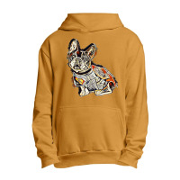 Cute French Bulldog Breed Dog Wearing A Super Hero Costume Over White Urban Pullover Hoodie | Artistshot